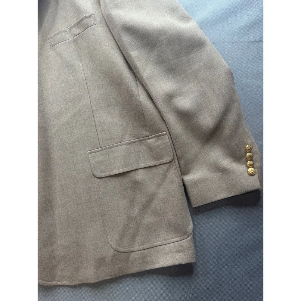 DiBenedetto‎ Mens Blazer Tan Gold Button Sport Coat Size 46